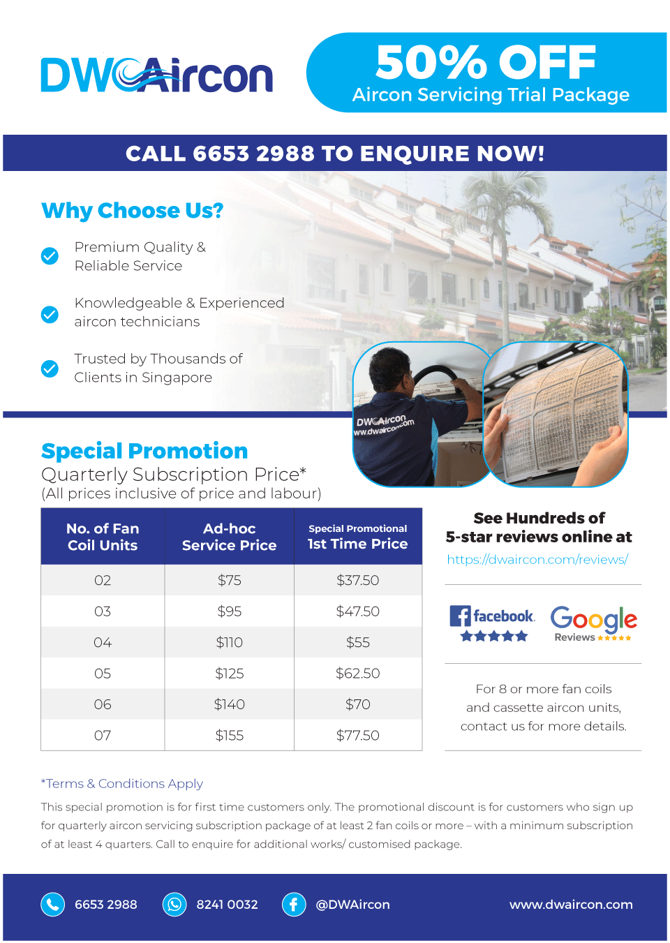 DW Aircon Cleaning 50 Off Singapore Service Enquiry