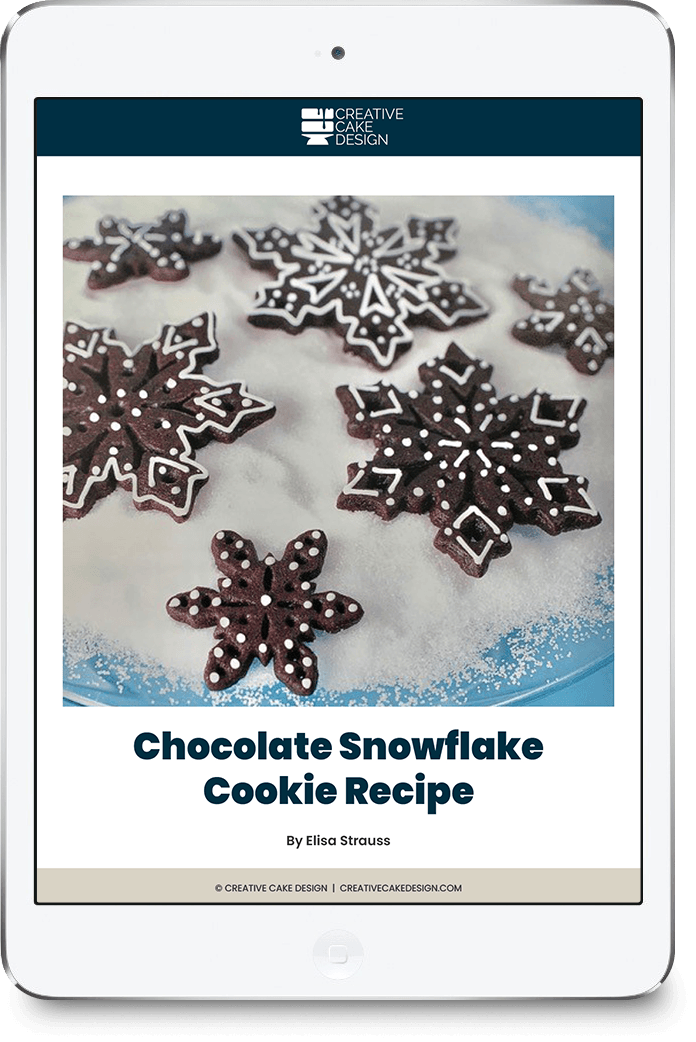 Chocolate Snowflake Cookie Recipe Creative Cake Design