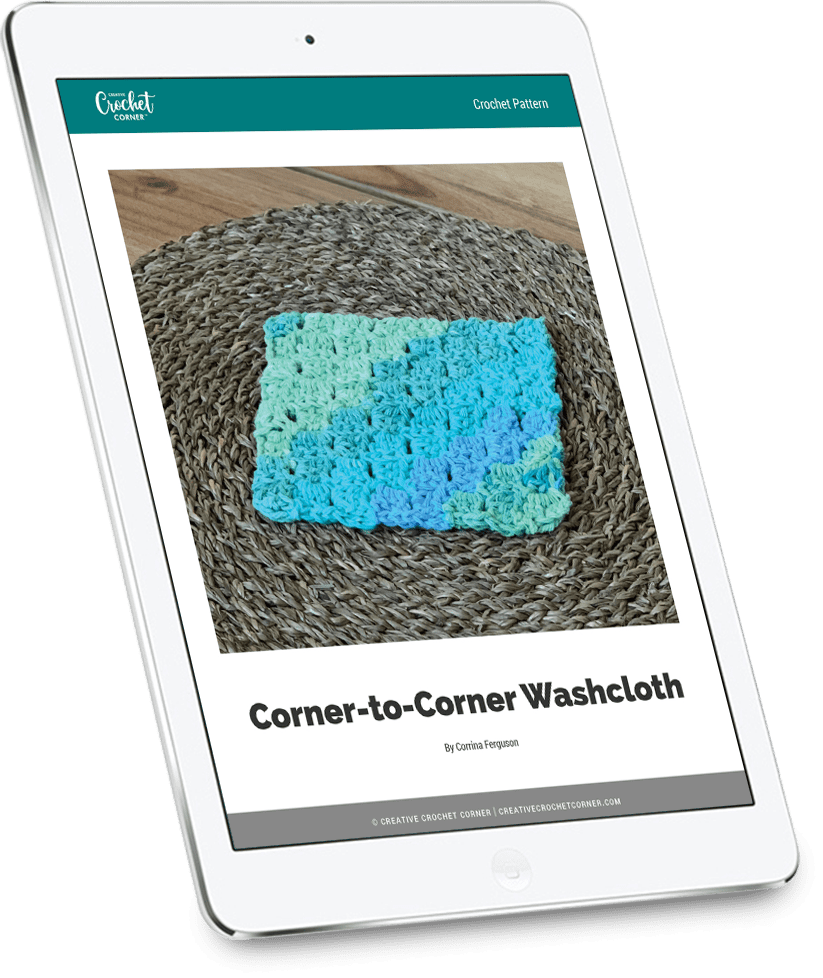 CornerToCorner Washcloth Pattern Creative Crochet Corner