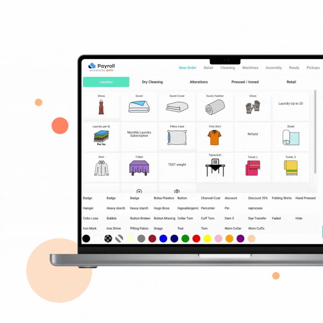 Painfree Payroll for Laundromats and Dry Cleaners CleanCloud Payroll