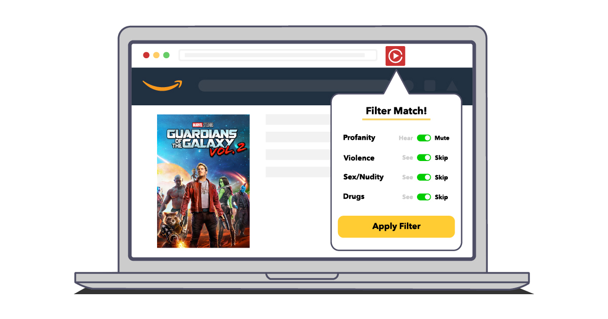 Filter Amazon and Netflix streaming with ClearPlay