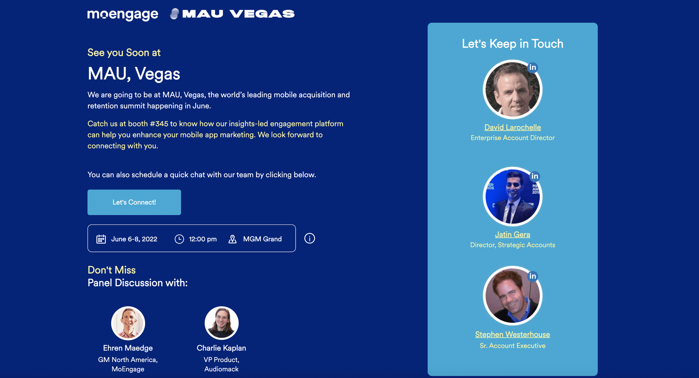 MAU, Vegas World’s Leading Mobile Acquisition & Retention Summit
