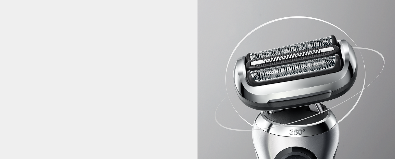 Cabeza de maquina de afeitar electrica.