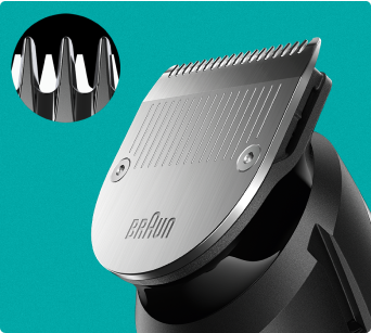 Cabeza y cuchillas de recortadora braun