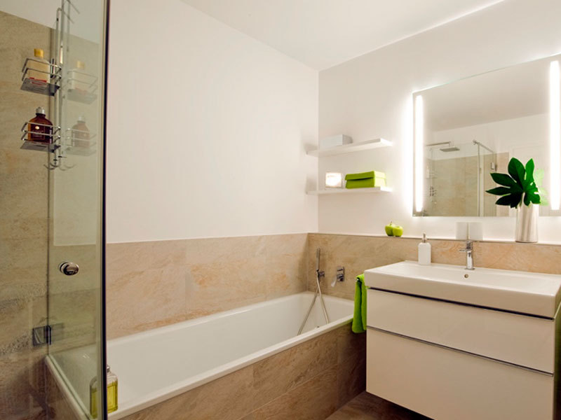 Wohnbad mit kolonialem Charme