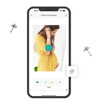 La pantalla del móvil muestra la función “Photo Steps” de la app LILLYDOO.