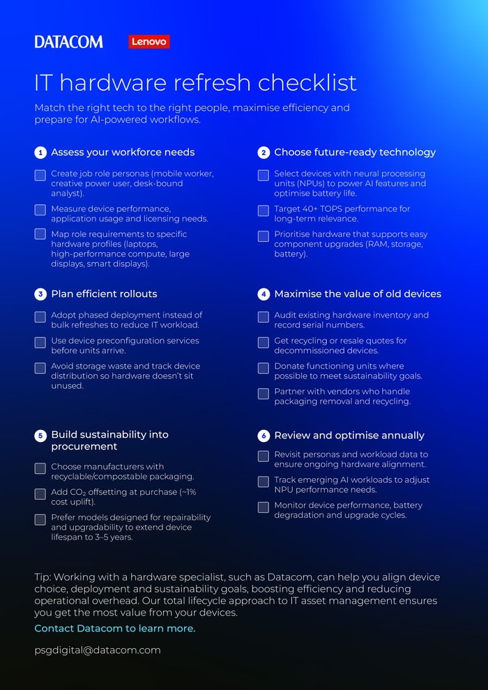 Actionable, role-aligned hardware: a procurement checklist for ROI and ...