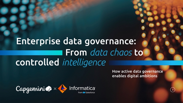Enterprise data governance: How active data governance enables digital ...