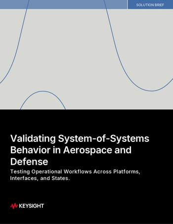 Validating System-of-Systems Behavior in Aerospace and Defense