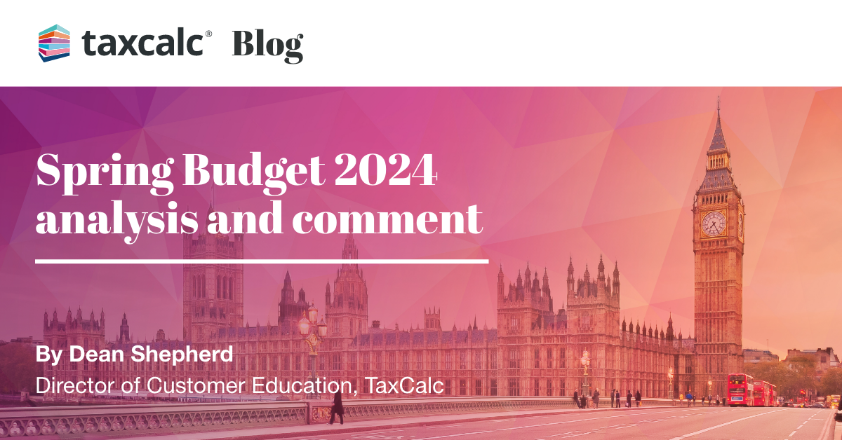 Spring Budget 2024 analysis and comment TaxCalc