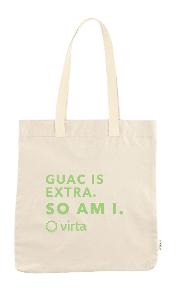 Guac is extra tote