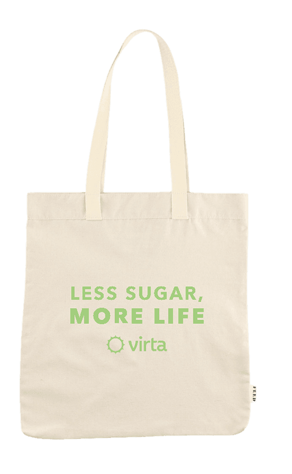Less sugar, more life tote