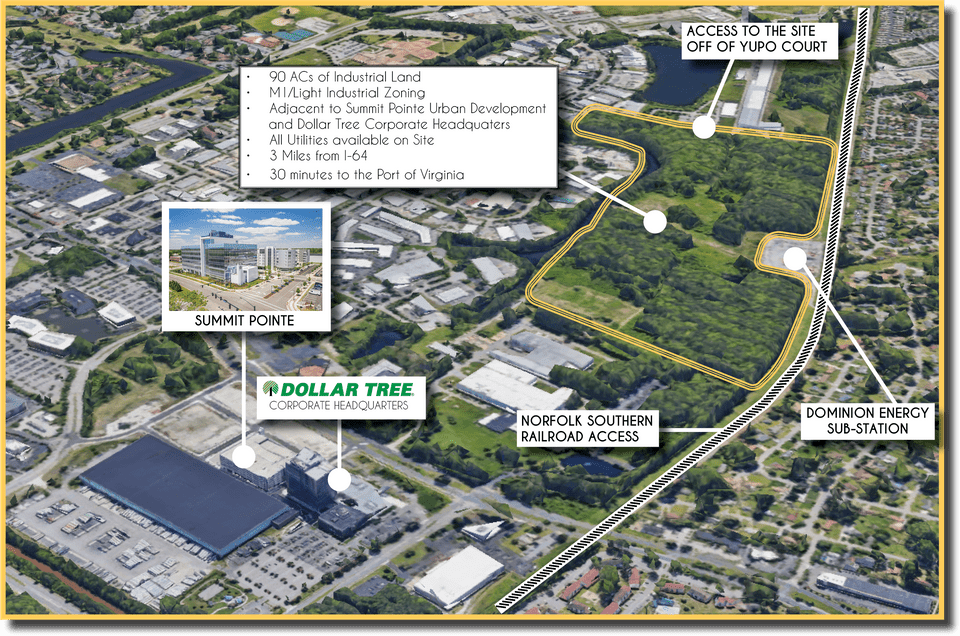 Three Oaks Industrial Park Development Opportunity in Chesapeake