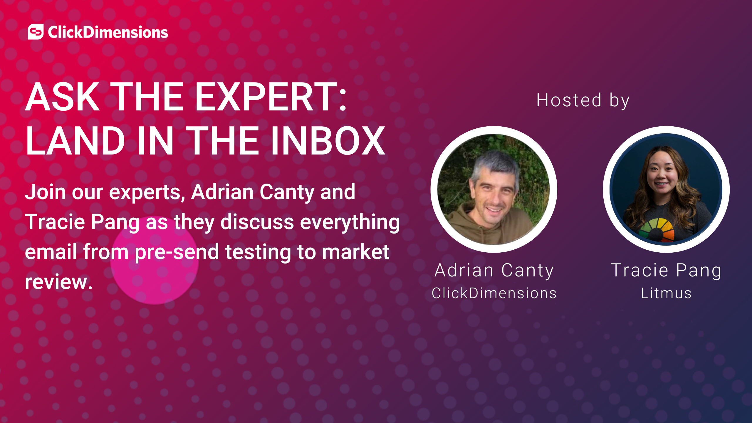 ask the expert~ Land in the inbox