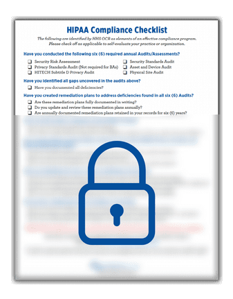 HIPAA Compliance Checklist