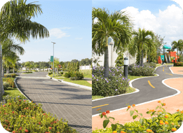 Calle de acceso a Costa Sur