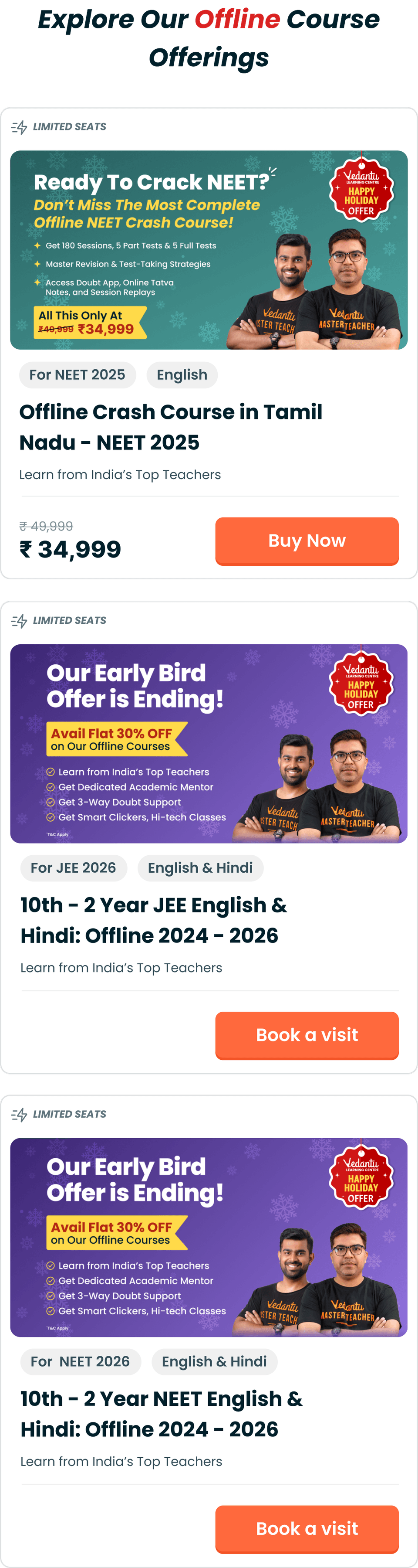Explore Offline Courses