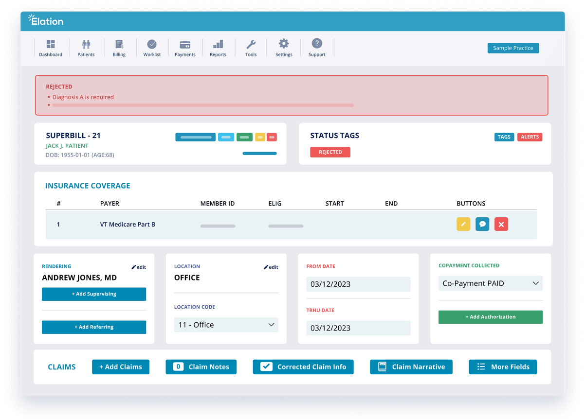 an ehr with integrated billing built for primary care