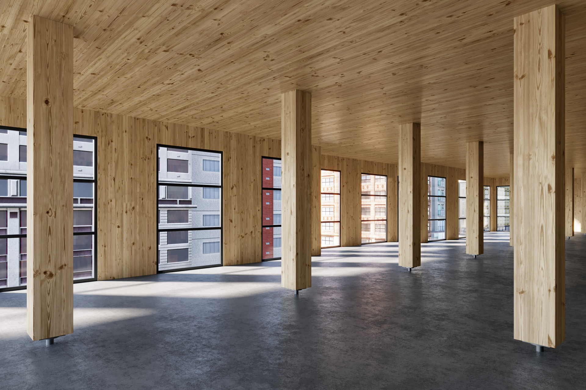 NextTimber indoor space