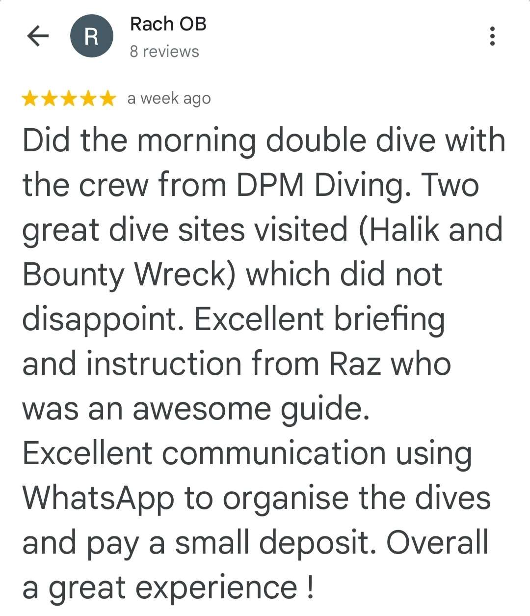 Google review