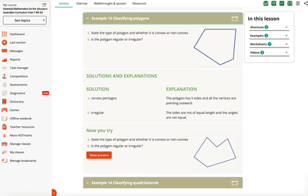 Essential Mathematics for WA Curriculum