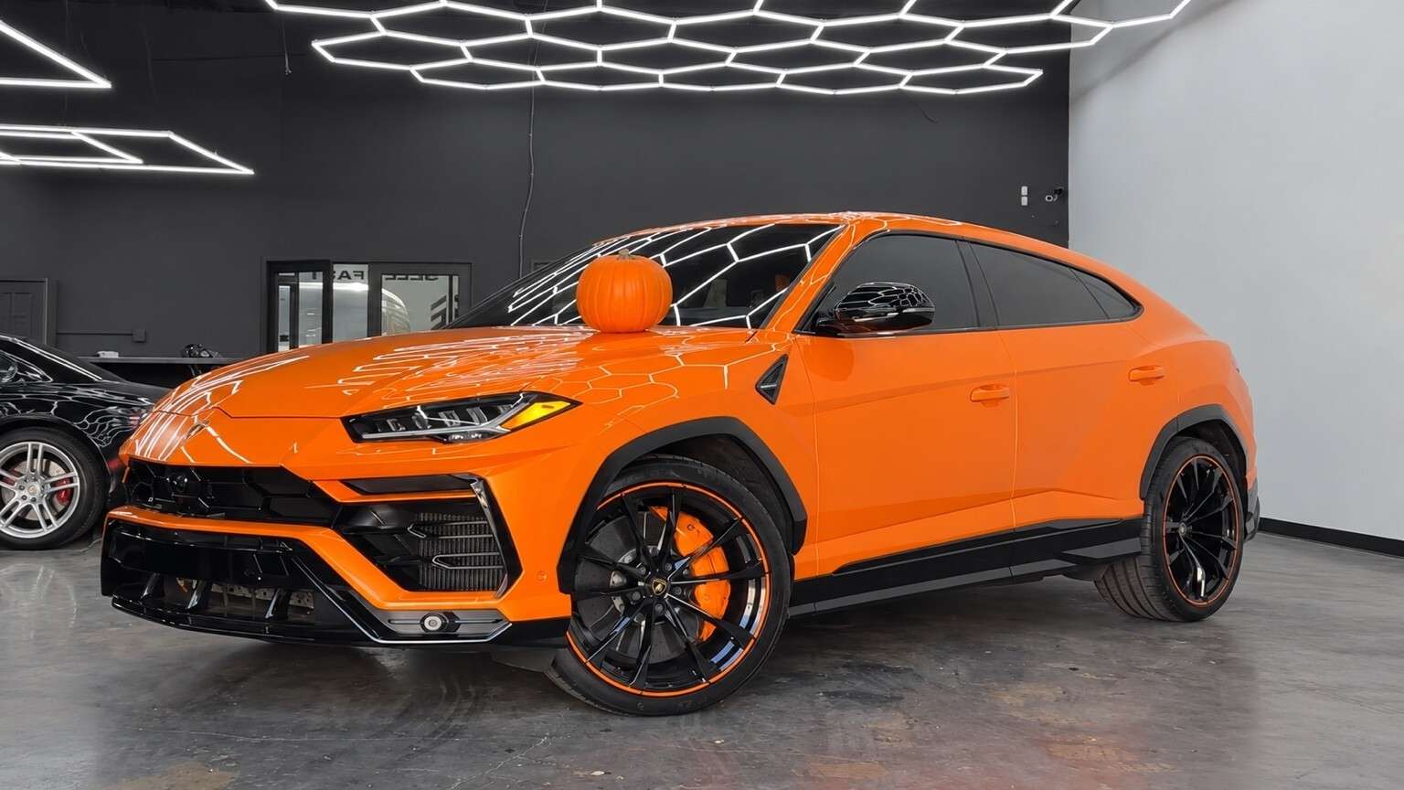 Orange Lamborghini clear PPF at Elevate Auto Haus