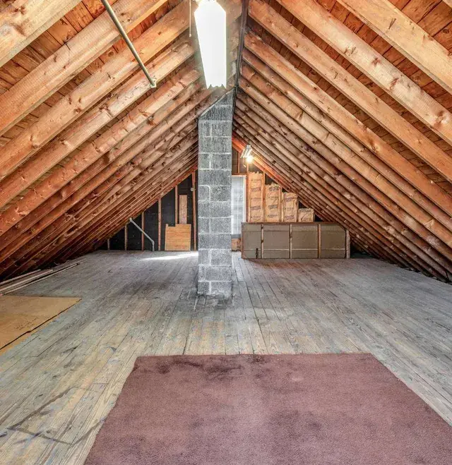 Clean, finished attic