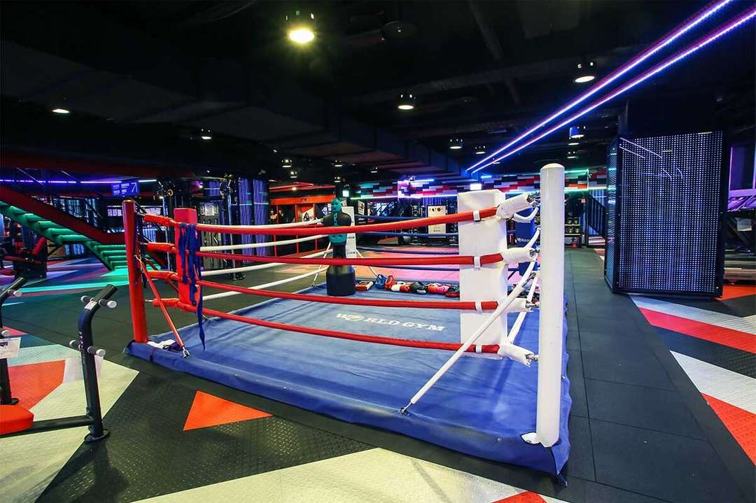 World Gym 拳擊訓練區