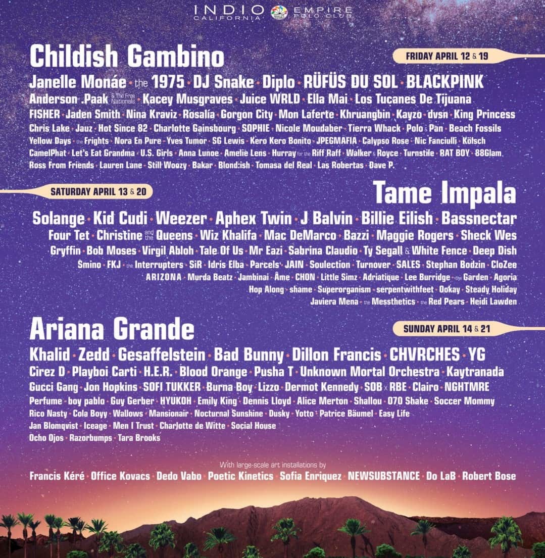 Coachella 2019-Full Lineup, Tickets and More - Justrandomthings