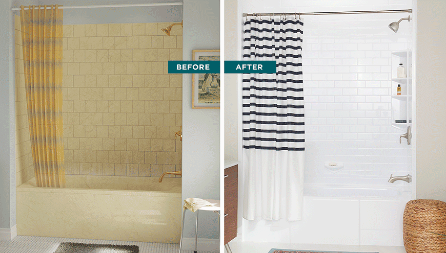 A new Bath Fitter easy access shower solution