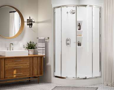 A new Bath Fitter shower remodeling solution