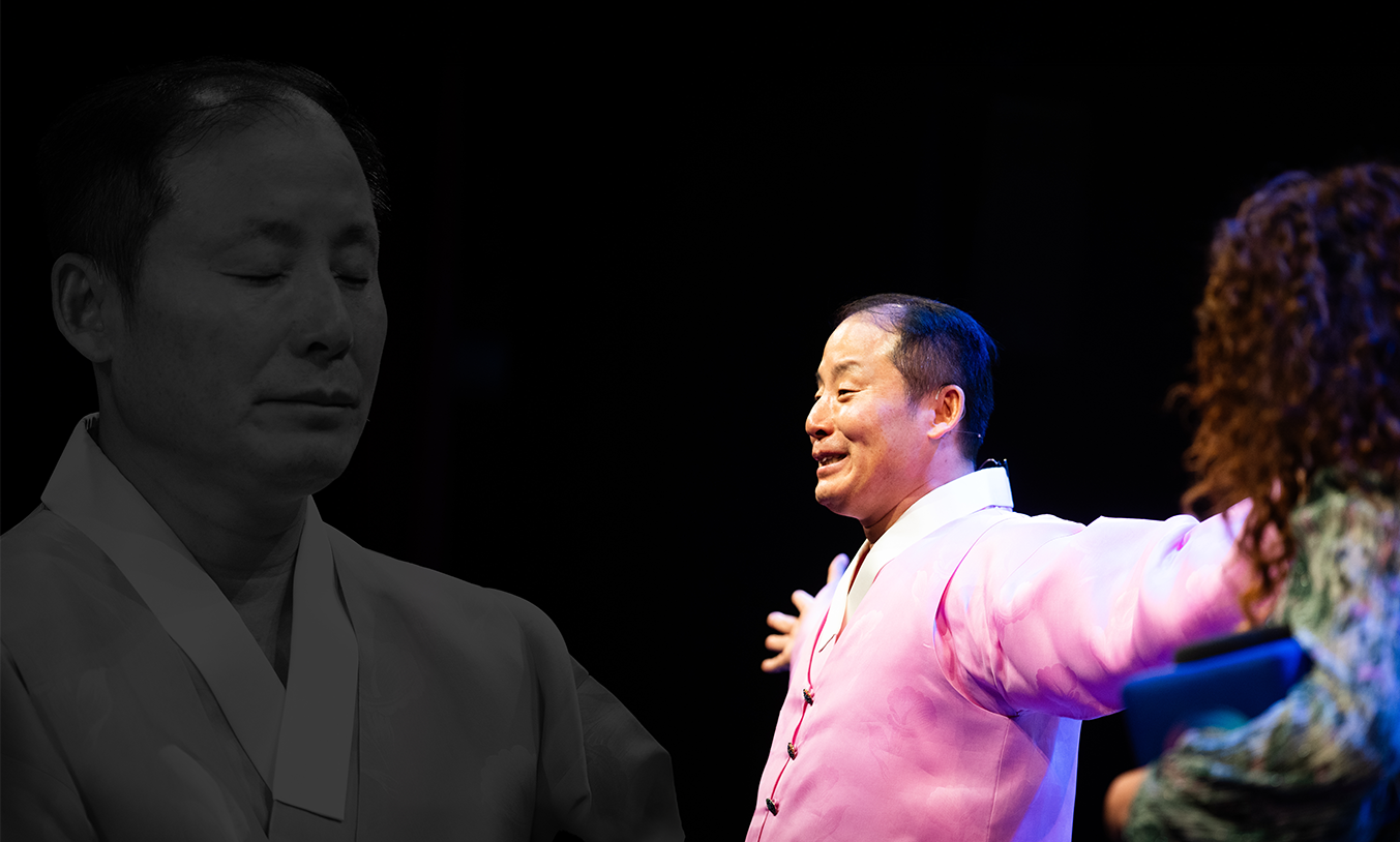 Master Oh en una sesión en vivo