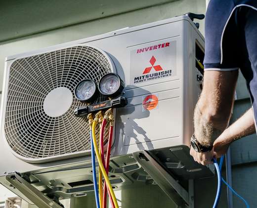 Air conditioning servicing