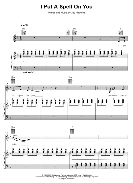 Preview of I Put a Spell on You sheet music