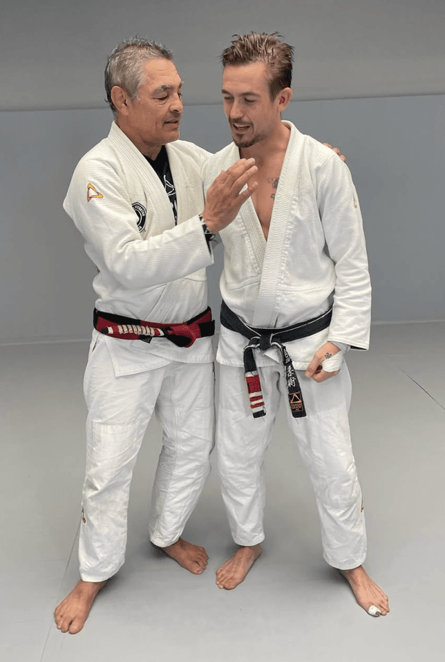 Chris with Master Rickson Gracie