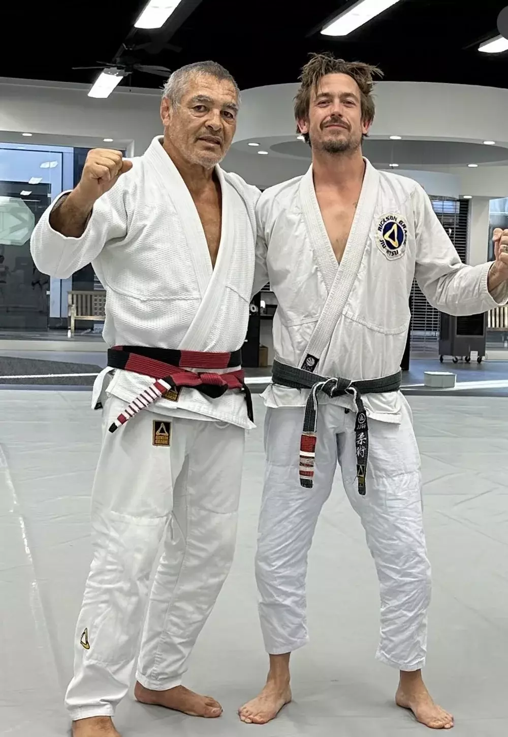 Chris Bones Burns with Rickson Gracie
