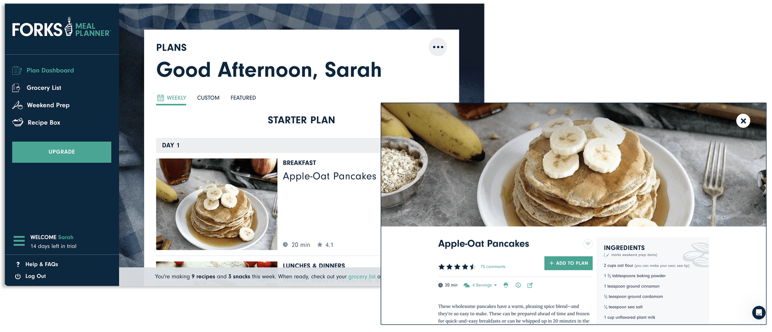 Forks meal planner plant based meal planning made easy created by