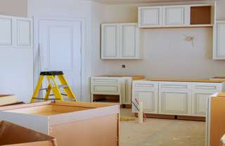 8fac38ae Custom Kitchen Cabinets In Various Stages Of Installation 95619085 10gv06j08w05x04m00r01o 