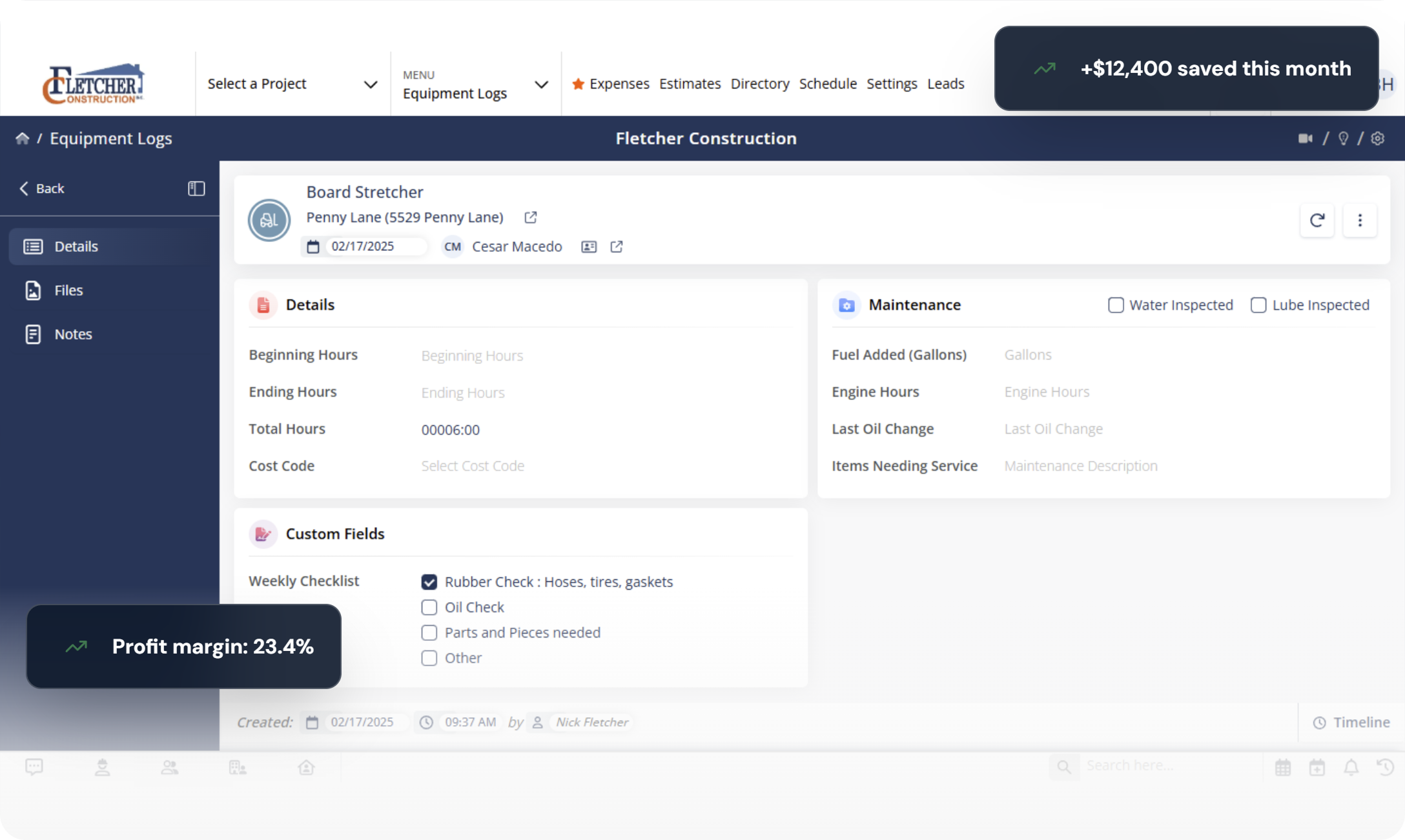 Documents dashboard preview