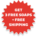 Best Selling Starter Set, Get 3 FREE Bar Soaps + Free Shipping.