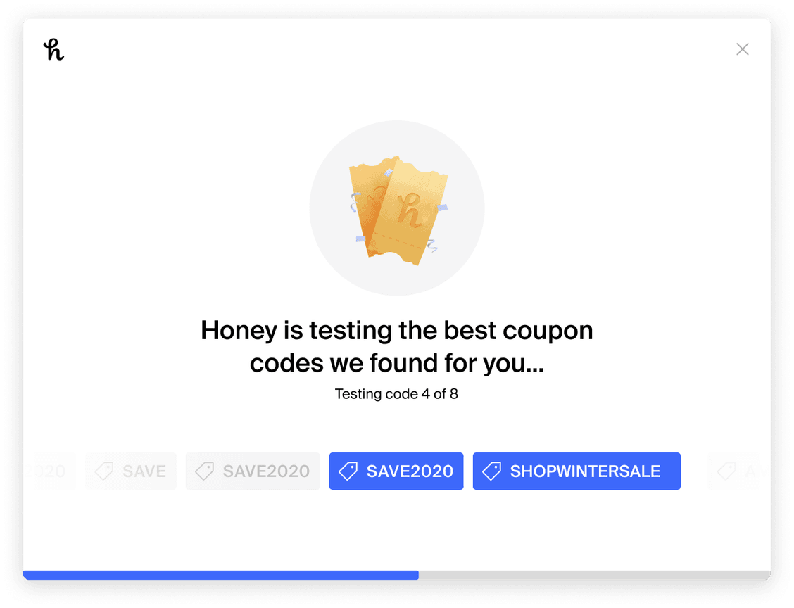 If Honey finds working coupons, we will automatically apply the code