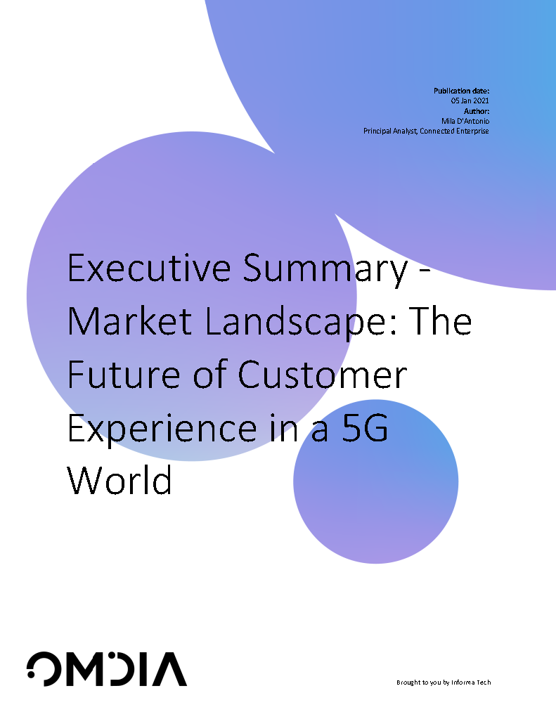 Market Landscape: The Future of Customer Experience in a 5G World