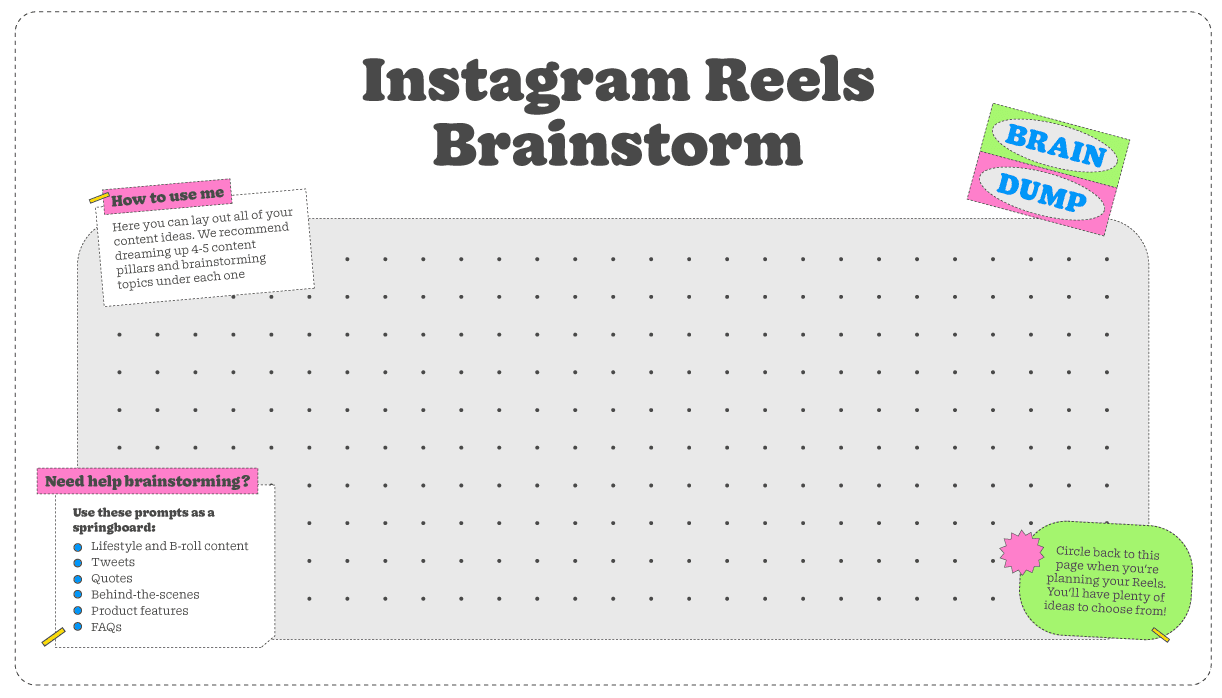 Instagram Reels Planner