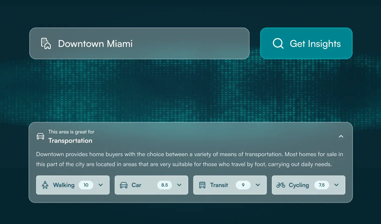 Location insights for Downtown Miami