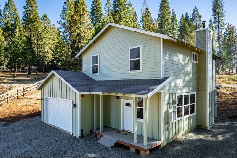 Home with LP SmartSide engineered wood siding