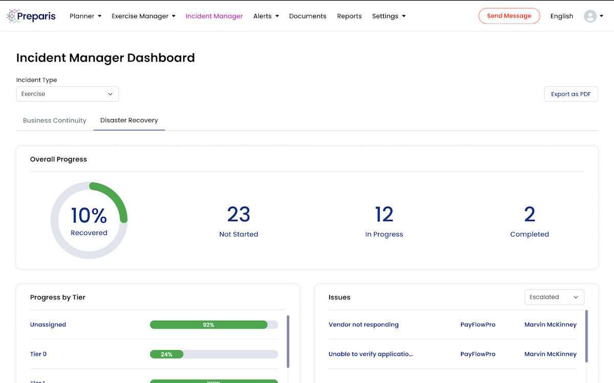 Preparis Channel Preparis IT/DR Planner