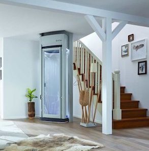 Stiltz elevator inside a home.