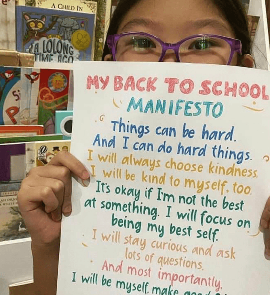 Back to School Manifesto Printable Big Life Journal