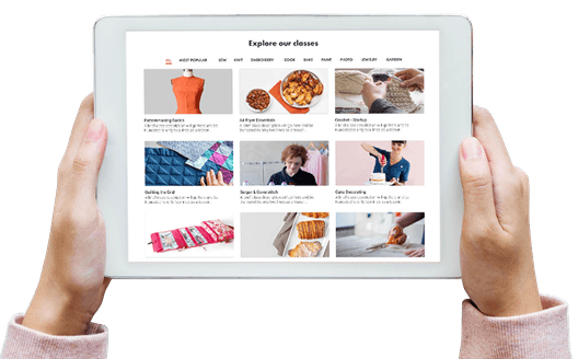 Watch Craftsy classes from any device