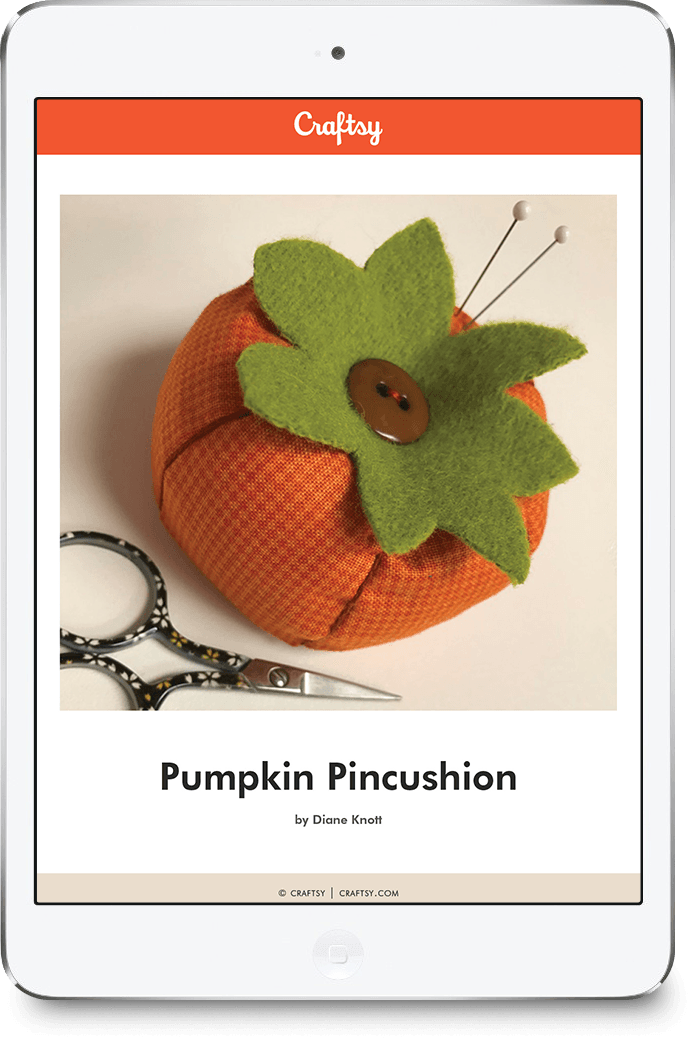 Pumpkin Pincushion Craftsy